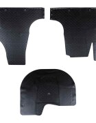 vidaXL Автомобилен килим 3 бр. Подходящ за VW T5 2010-2015 Каучук