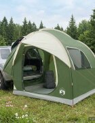 vidaXL Автомобилна палатка с покрив Зелено 239 x 210 x 210 см