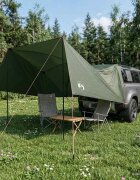 vidaXL Автомобилна палатка Военнозелено 308 x 215 x 220 см