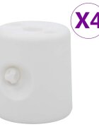 vidaXL Баластни тежести за шатра 4 бр PE бели