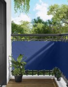 vidaXL Балконен екран 100 x 400 cm Оксфордска тъкан Правоъгълна Синьо