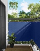 vidaXL Балконен екран 110 x 400 cm Оксфордска тъкан Правоъгълна Синьо