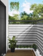 vidaXL Балконен екран 120 x 700 cm Оксфордска тъкан Правоъгълна