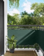 vidaXL Балконен екран 75 x 200 cm PU покрит оксфорд алу Правоъгълна