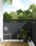 vidaXL Балконен Екран с Окото 300 x 100 cm полиратан Антрацит