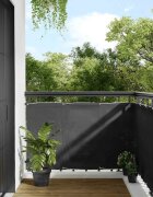 vidaXL Балконски параван антрацит 90x800 см 100% полиестер оксфорд