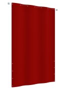 vidaXL Балконски параван червен 140x240 см оксфорд плат