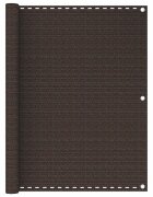 vidaXL Балконски параван кафяв 120x600 см HDPE