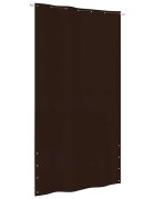 vidaXL Балконски параван кафяв 140x240 см оксфорд плат