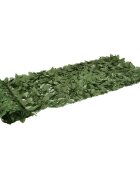 vidaXL Балконски параван с тъмнозелени листа 200x75 см