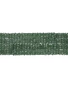 vidaXL Балконски параван с тъмнозелени листа 400x100 см
