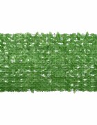 vidaXL Балконски параван със зелени листа 200x100 см