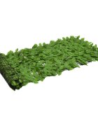 vidaXL Балконски параван със зелени листа 200x75 см