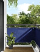 vidaXL Балконски параван син 75x700 см 100% полиестер оксфорд