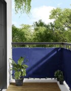 vidaXL Балконски параван син 90x800 см 100% полиестер оксфорд