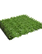 vidaXL Балконски параван за уединение с зелени листа 300x150 см