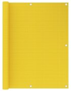 vidaXL Балконски параван жълт 120x300 см HDPE