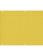 vidaXL Балконски параван жълт 90x400 см HDPE