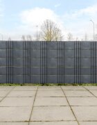 vidaXL Балконски паравани 10 бр антрацит 255x19 см полиратан