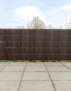 vidaXL Балконски паравани 10 бр кафяв и черен 255x19 см полиратан