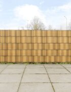 vidaXL Балконски паравани 10 бр светлокафяв 255x19 см полиратан