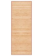 vidaXL Бамбуков килим 80x200 см кафяв