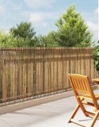 vidaXL Бамбукова ограда 500 x 125 cm Бамбук Натурално