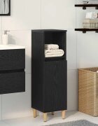 vidaXL Банен шкаф Черния дъб 30 x 30 x 100 см Инженерна дървесина