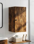 vidaXL Банен стенен шкаф ALKMAAR Опушен дъб 30 x 31 x 59 см