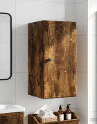 vidaXL Банен стенен шкаф BREDA Опушен дъб 30 x 31 x 59 см