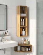 vidaXL Банен стенен шкаф Дъб Артизан 20 x 14 x 70 см
