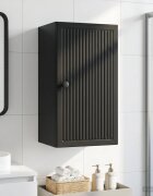 vidaXL Банен стенен шкаф EDE Черно 30 x 31 x 59 см Инженерна дървесина