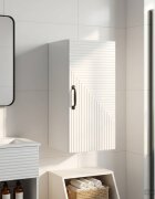 vidaXL Банен стенен шкаф HAARLEM Бял гланц 30 x 31 x 59 см