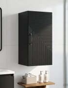 vidaXL Банен стенен шкаф HAARLEM Черно 30 x 31 x 59 см