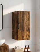 vidaXL Банен стенен шкаф HOORN Опушен дъб 30 x 31 x 59 см