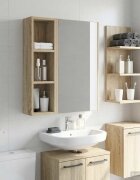 vidaXL Банен стенен шкаф Сонома дъб 20 x 14 x 70 см