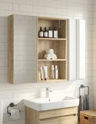 vidaXL Банен стенен шкаф Сонома дъб 40 x 14 x 70 см