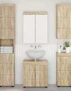 vidaXL Банен стенен шкаф TULUM Сонома дъб 37 x 245 x 86 см