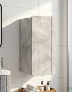 vidaXL Банен стенен шкаф ZWOLLE Бетонно сиво 30 x 31 x 63 см