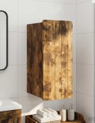 vidaXL Банен стенен шкаф ZWOLLE Опушен дъб 30 x 31 x 63 см