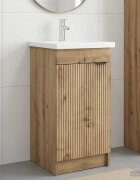 vidaXL Баня с мивка Дъб артизан 42 x 40 x 845 см Инженерна дървесина