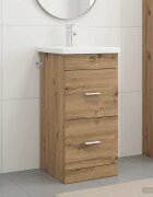 vidaXL Баня с мивка Дъб артизан 42 x 40 x 845 см Инженерна дървесина