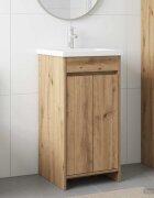 vidaXL Баня с мивка Дъб артизан 42 x 40 x 845 см Инженерна дървесина