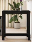 vidaXL Бар маса 102 x 50 x 103.5 см Инженерна дървесина Черния дъб