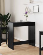 vidaXL Бар маса 102 x 50 x 1035 см Инженерна дървесина Черния дъб