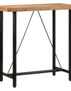 vidaXL Бар маса 110x55x107 см масивно дърво акация и желязо