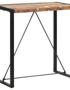 vidaXL Бар маса 110x60x110 см регенерирано дърво масив
