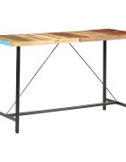 vidaXL Бар маса 180x70x107 см регенерирано дърво масив