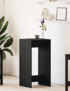 vidaXL Бар маса 51 x 50 x 1035 см Инженерна дървесина Черния дъб
