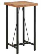 vidaXL Бар маса 55x55x107 см масивно дърво акация и желязо